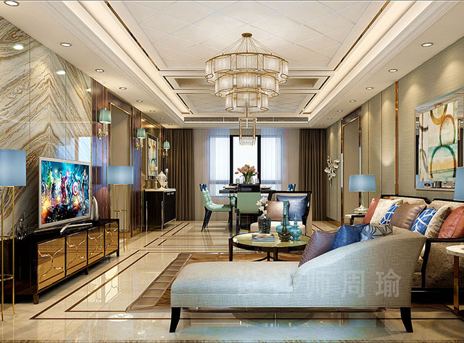 白虎美女插逼视频世纪江尚三室两厅168平装修设计效果欣赏